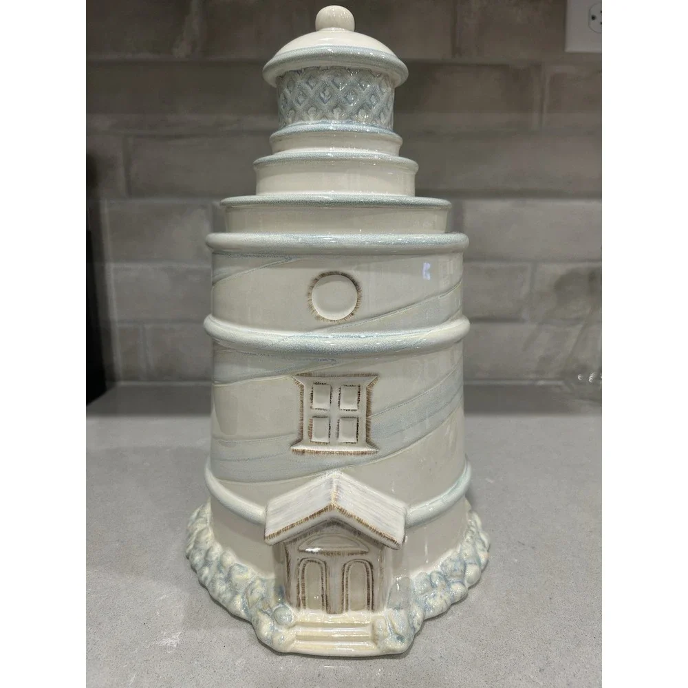 Vintage Shore Line Collection HOME STUDIO Lighthouse Cookie Jar ❤️